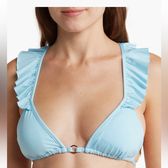 Maaji Other - Maaji Reversible Cloud Blue Pirouette Swim Top Size Medium NWT